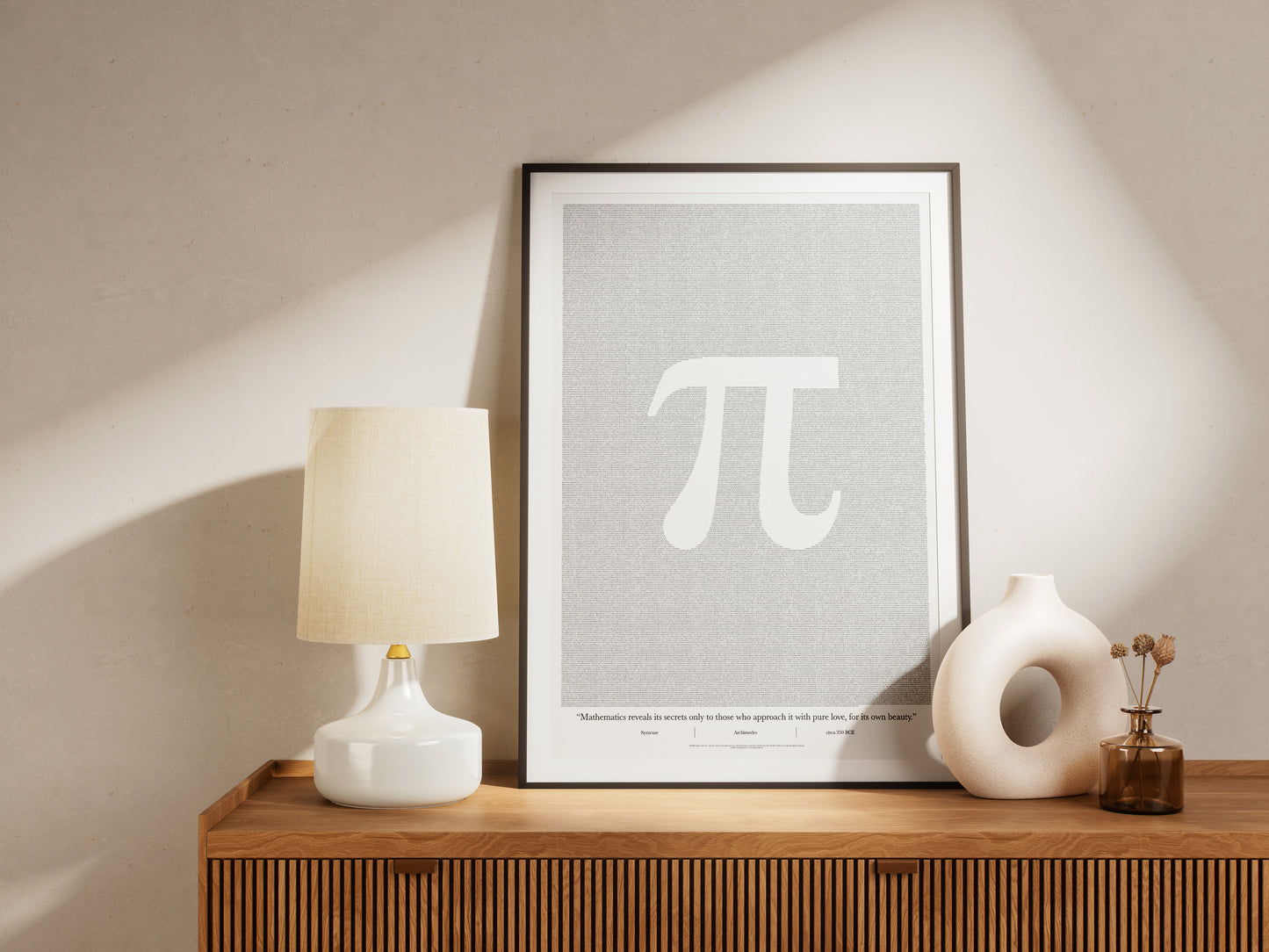 100,000 digits of Pi (π) - Fine Art Matte Poster
