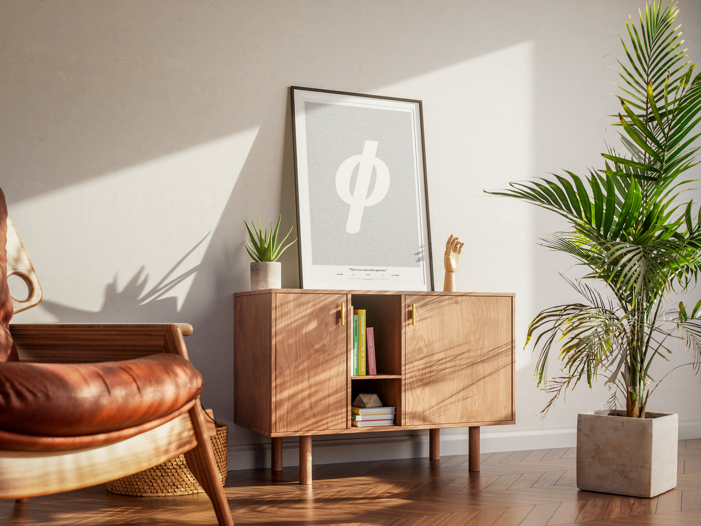 100,000 digits of Phi (φ) - Premium Semi-Glossy Paper Poster