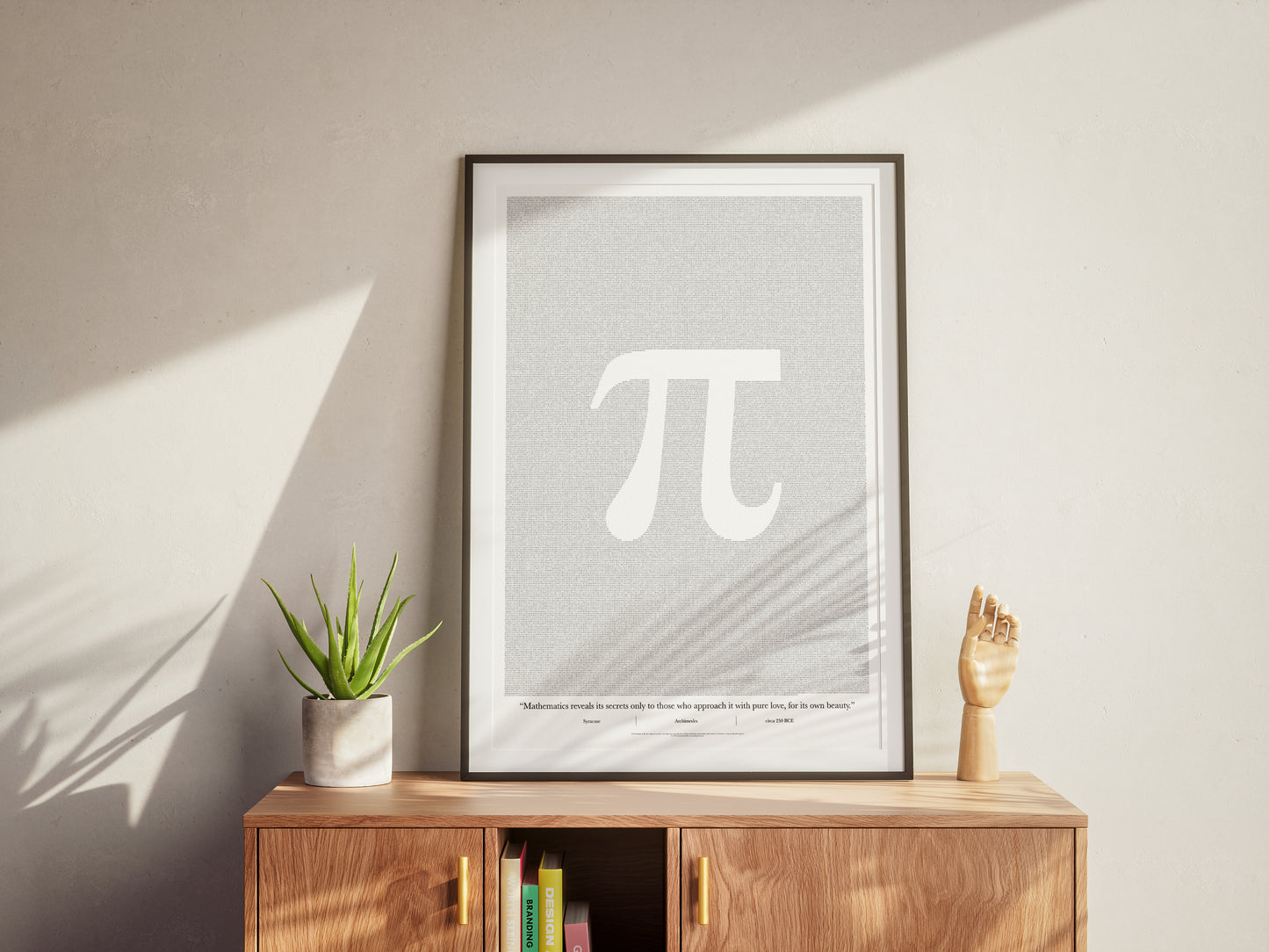 100,000 digits of Pi (π) - Premium Semi-Glossy Paper Poster
