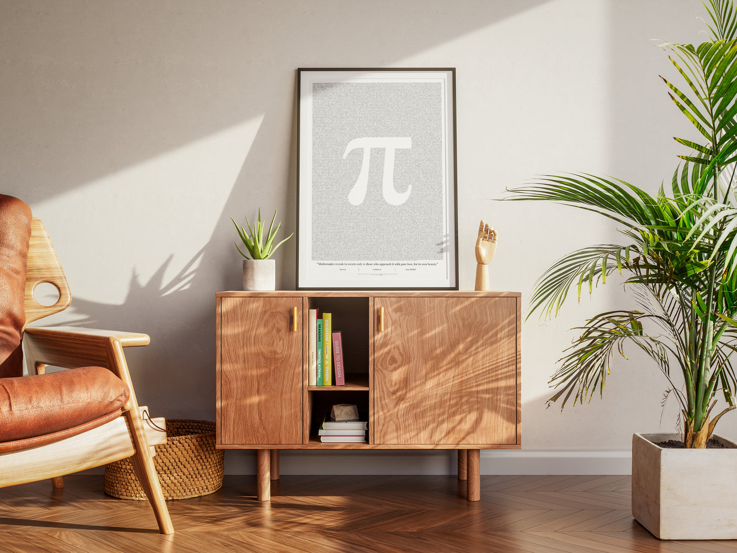 100,000 digits of Pi (π) - Premium Semi-Glossy Paper Poster