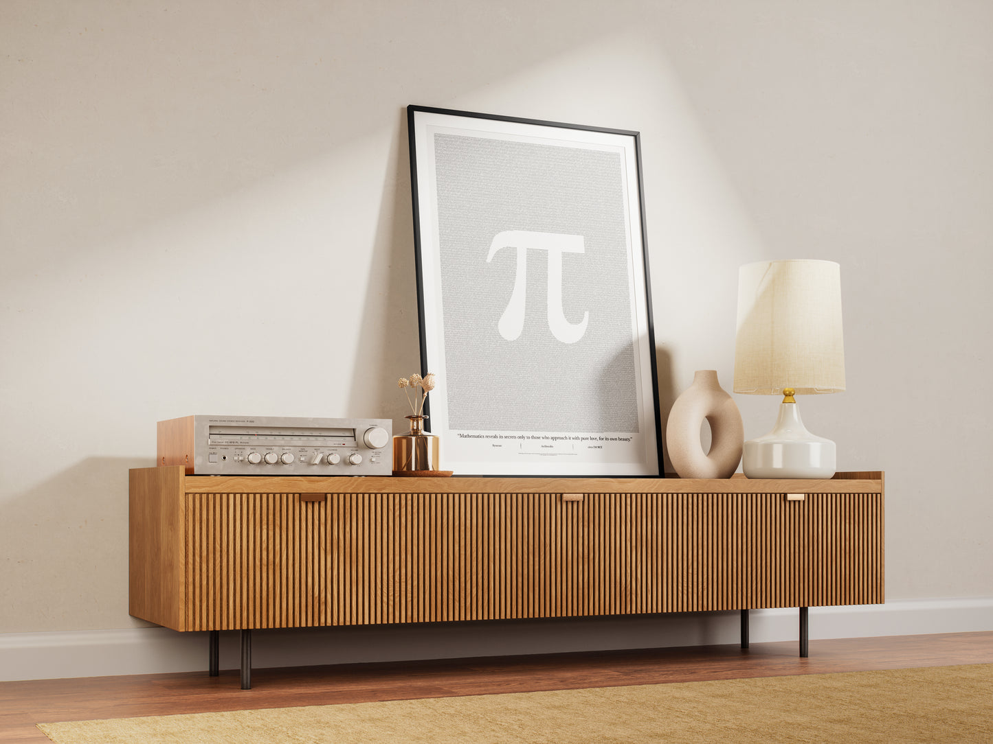 100,000 digits of Pi (π) - Premium Semi-Glossy Paper Poster
