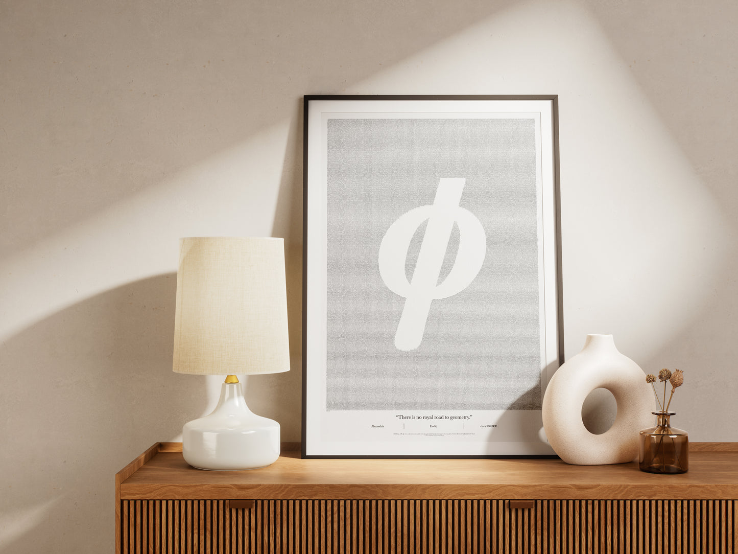 100,000 digits of Phi (φ) - Premium Semi-Glossy Paper Poster