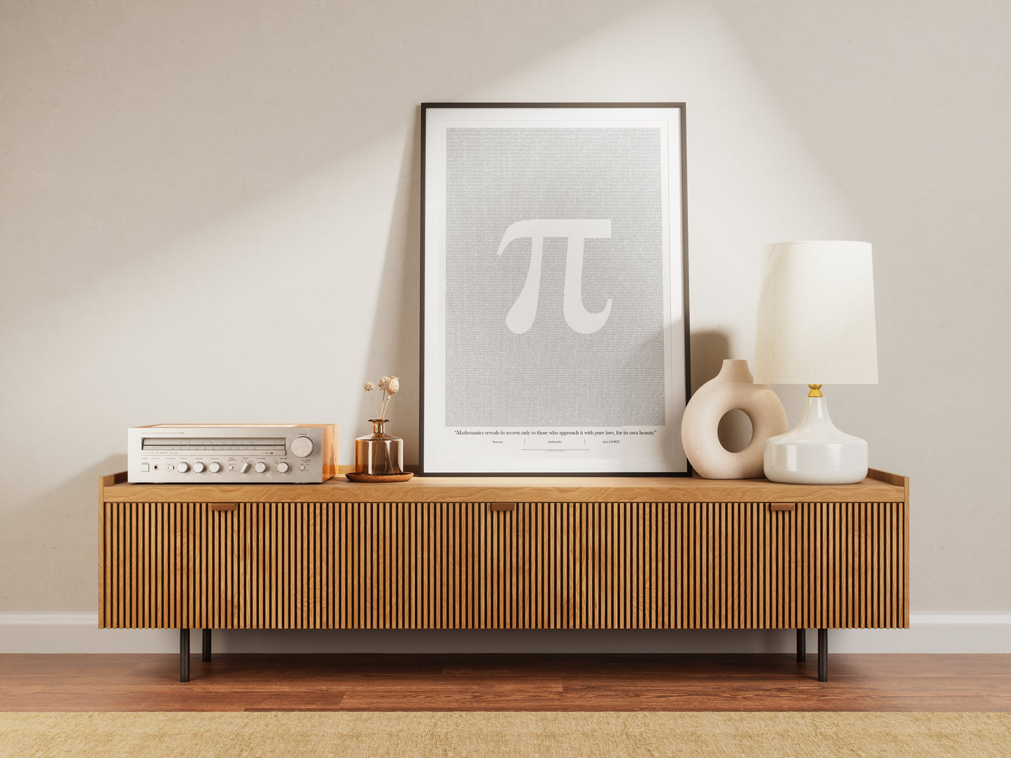 100,000 digits of Pi (π) - Premium Semi-Glossy Paper Poster