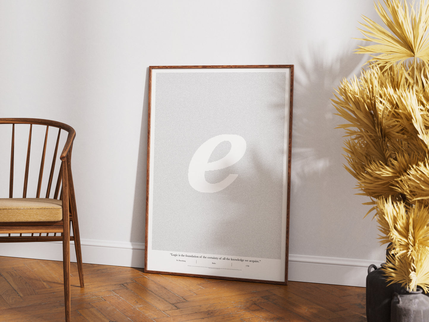 100,000 digits of Euler's Number (e) - Premium Semi-Glossy Paper Poster