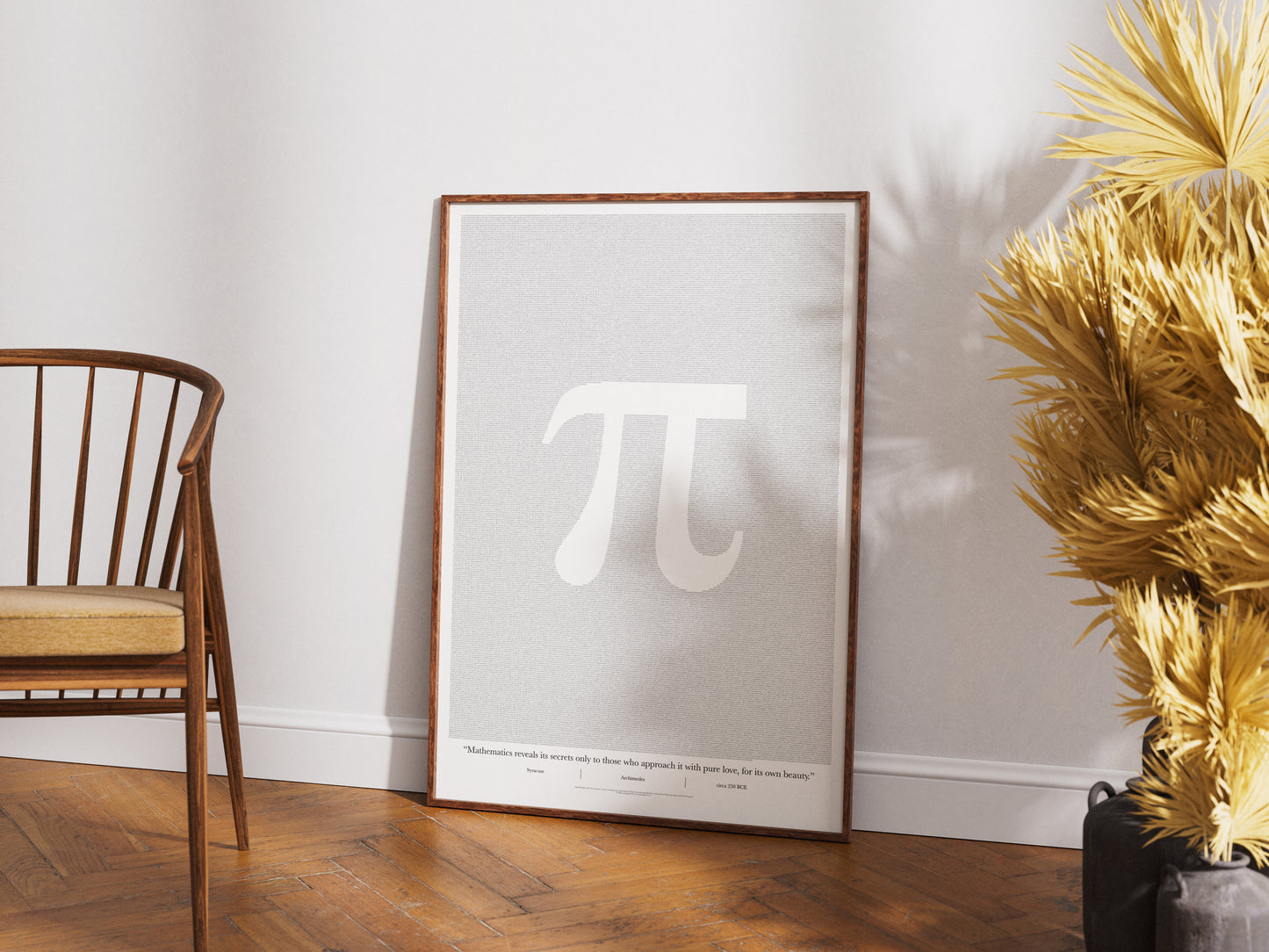100,000 digits of Pi (π) - Premium Semi-Glossy Paper Poster