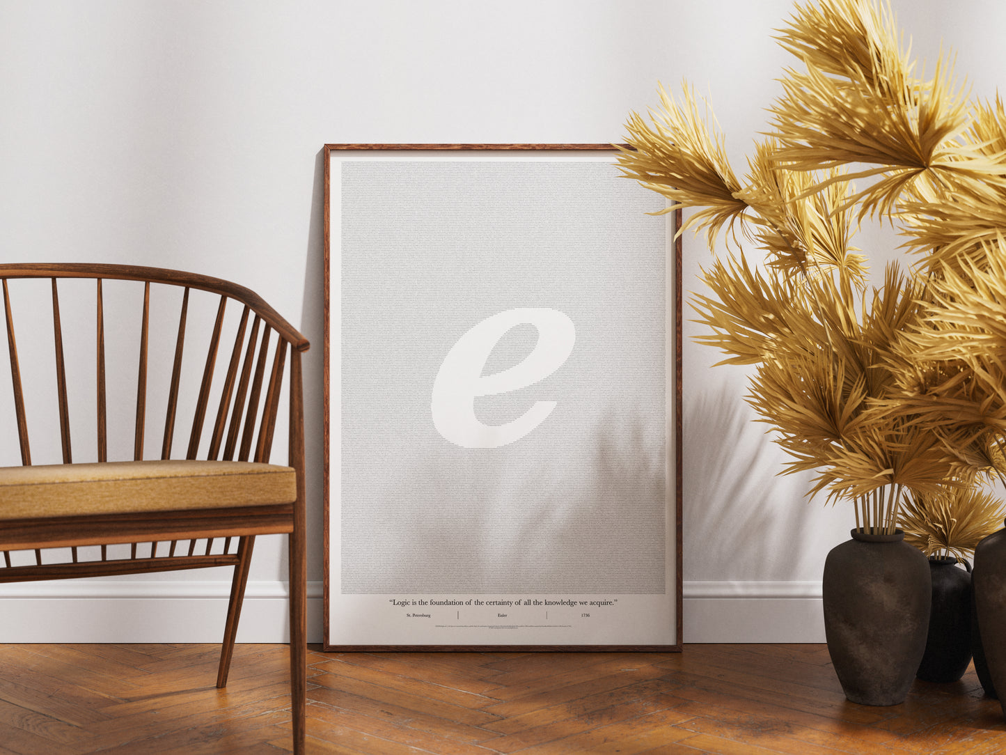 100,000 digits of Euler's Number (e) - Premium Semi-Glossy Paper Poster
